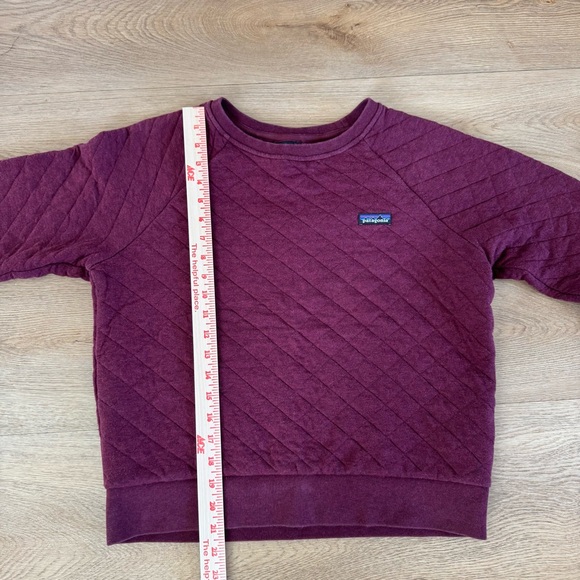 Patagonia Organic Cotton Quilt Crewneck Medium Dark Red - Picture 4 of 9